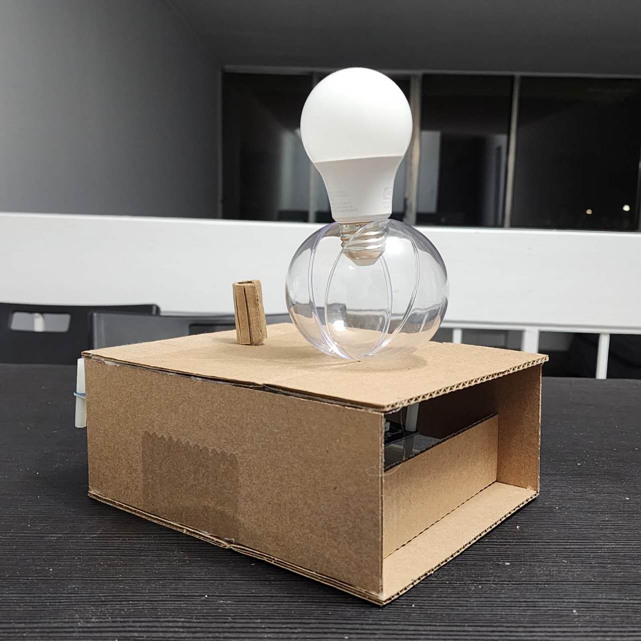 The second version introduced interactive knobs, but the exposed light bulb confused users, as they weren’t sure if it was meant to be touched.